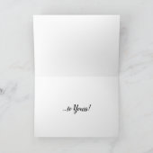 Flamingos Weihnachten wünscht sich unser Flock Karte (Innenseite)