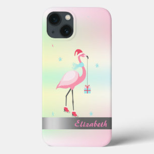 Flamingos Weihnachtsmannmütze Holographic Iridesce Case-Mate iPhone Hülle