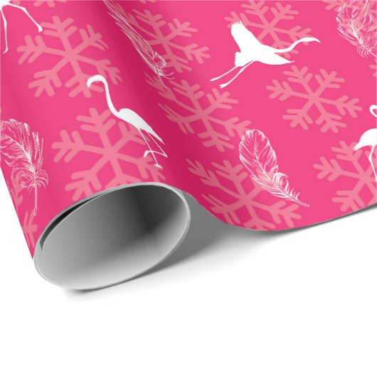 Flamingos Wrapping Paper - Pink Geschenkpapier (Rolleneckpunkt)
