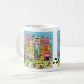Flamingos zu Hause Kaffeetasse (Vorderseite Links)