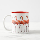 Flamingos Zweifarbige Tasse (Links)