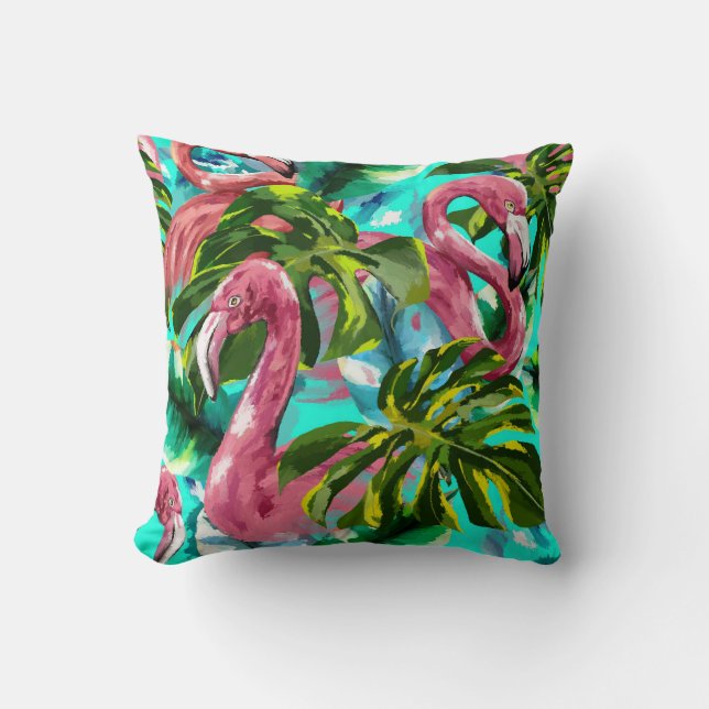 FLAMINGOSCHAR KISSEN (Vorderseite)