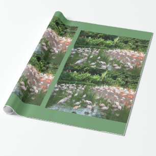 Flamingoschwarm Geburtstags-, Weihnachtsgeschenk V Geschenkpapier