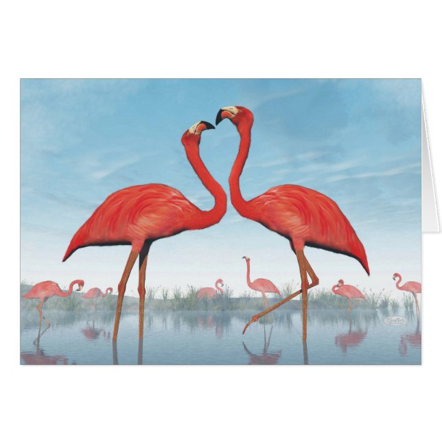 Flamingoumwerbung - 3D übertragen (Vorderseite (Horizontal))