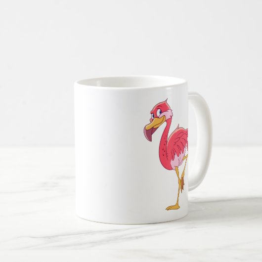 Flamingovogel Kaffeetasse (VorderseiteRechts)