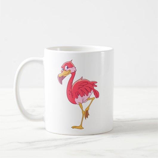 Flamingovogel Kaffeetasse (Links)