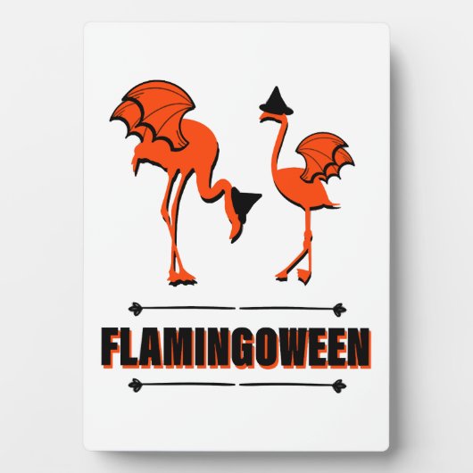 Flamingoween - Halloween Fotoplatte (Vorderseite)