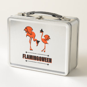 Flamingoween - Halloween Metall Brotdose