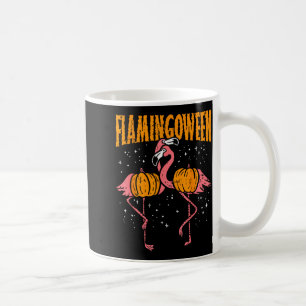 Flamingoween-Kürbis-Flamingos Lustiger Vogel Hallo Kaffeetasse