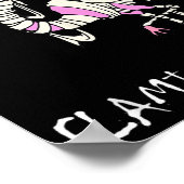 Flamingoween Lustiger Halloween Flamingo Poster (Ecke)