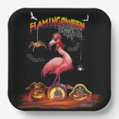 FLAMINGOWEEN PAPPTELLER (Vorderseite)