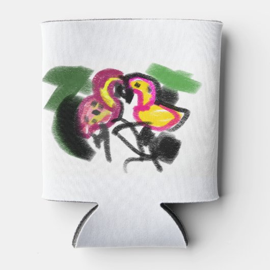 Flamings Liebe Dosenkühler (Vorderseite)
