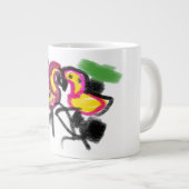 Flamings Liebe Jumbo-Tasse (Vorderseite Rechts)
