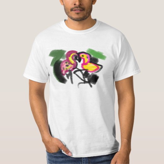 Flamings Liebe T-Shirt (Vorderseite)