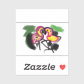 Flaming's love  aufkleber (Blatt)