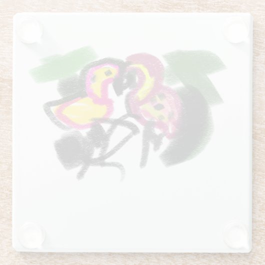 Flaming's love  glasuntersetzer (Rückseite)