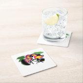 Flaming's love  rechteckiger pappuntersetzer (Vor Ort)