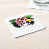 Flaming's love  rechteckiger pappuntersetzer (angewinkelt)