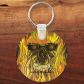 Flamingskörper Schlüsselanhänger (Vorderseite)