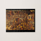 Flämische Fair', Pieter Brueghel_Dutch Meister Puzzle (Horizontal)