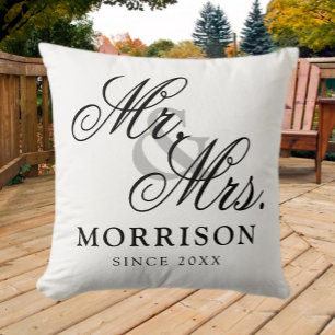 Flämische minimalistische elegante Schrift Herr un Kissen