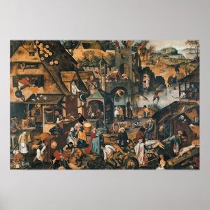 Flämische Sprichwörter Poster