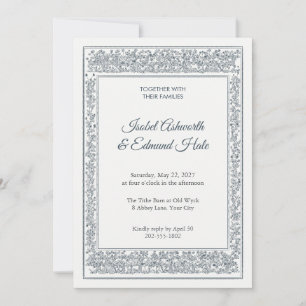 Flämische Wandteppich-Hochzeitseinladung Einladung