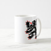 Flämischer Löwe Kaffeetasse (VorderseiteRechts)