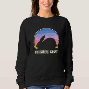 Flämischer Riesenrabbit Vintager Kaninchenpullover Sweatshirt