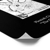 Flämisches Riesen-Kaninchen "Der sanfte Riese" Poster (Ecke)