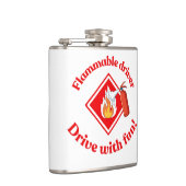 Flammable Driver Trucker Gift | Funny ADR Hazmat Flachmann (Rechts)