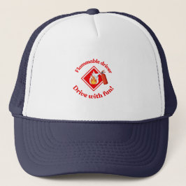 Flammable Driver Trucker Gift | Funny ADR Hazmat Truckerkappe