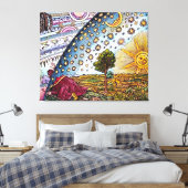 Flammarion Dome Canvas Print Large Leinwände Phant Leinwanddruck (Insitu (Schlafzimmer))