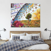Flammarion Dome Canvas Print Leinwanddruck (Insitu (Schlafzimmer))