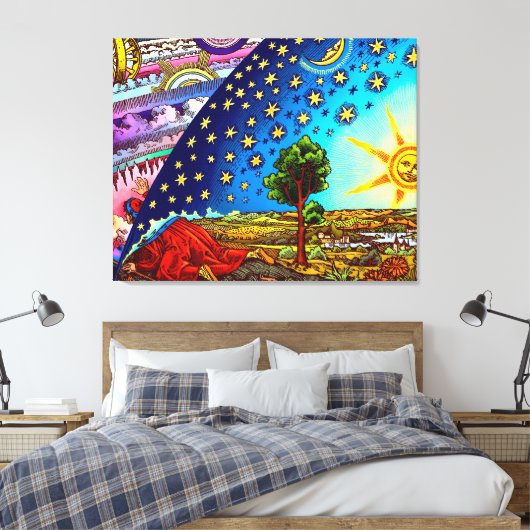 Flammarion Dome Canvas Print Leinwanddruck (Insitu (Schlafzimmer))