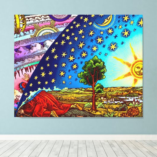 Flammarion Dome Canvas Print Leinwanddruck (Insitu (Holzboden))