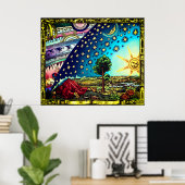 Flammarion Dome Tint Poster - Flacherdome (Heimbüro)
