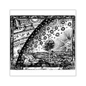 Flammarion Dome Woodcut Gravur Gummistempel (Prägung)