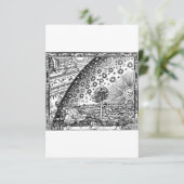 Flammarion Engraving Black and White Save The Date (Stehend Vorderseite)