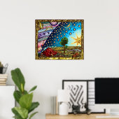 Flammarion Flat Earth Poster (Heimbüro)