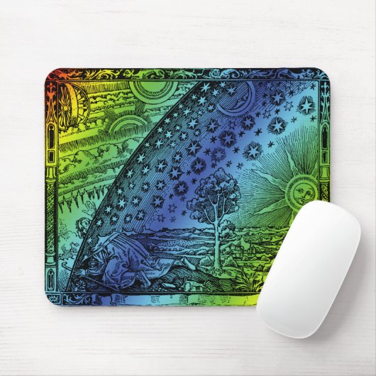 Flammarion Heaven and Earth Gravur Artwork Mousepad (Mit Mouse)