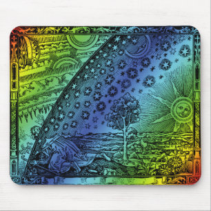 Flammarion Heaven and Earth Gravur Artwork Mousepad