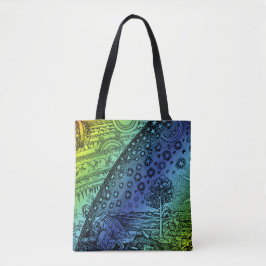 Flammarion Heaven and Earth Gravur Artwork Tasche