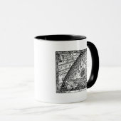 Flammarion-Kuppel Holzschnitt Gravur Tasse (VorderseiteRechts)