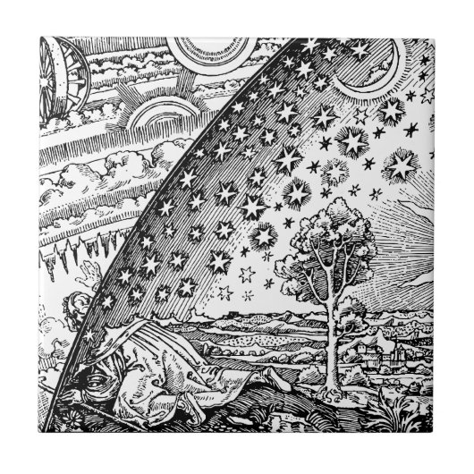 Flammarions Wanderer Fliese (Vorderseite)