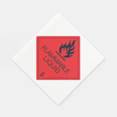 Flammbares Flüssigpapier Napkins Serviette (Ecke)