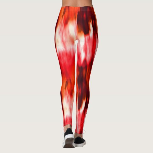 Flamme Abstrakt Leggings (Rückseite)
