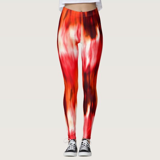 Flamme Abstrakt Leggings (Vorderseite)