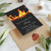 Flamme auf Party laden f Einladung