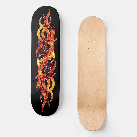 "Flamme auf" Skateboard-Plattform Skateboard (Vorderseite)
